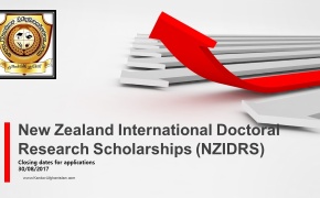 Học bổng Nghiên cứu Tiến sĩ Quốc tế New Zealand